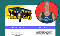 Eric Woolen - the Pool Table Guy